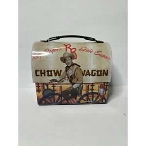 Roy Rogers Dale Evans Chow Wagon‎ Metal Lunch Box Treasure Chest Nostalgia
